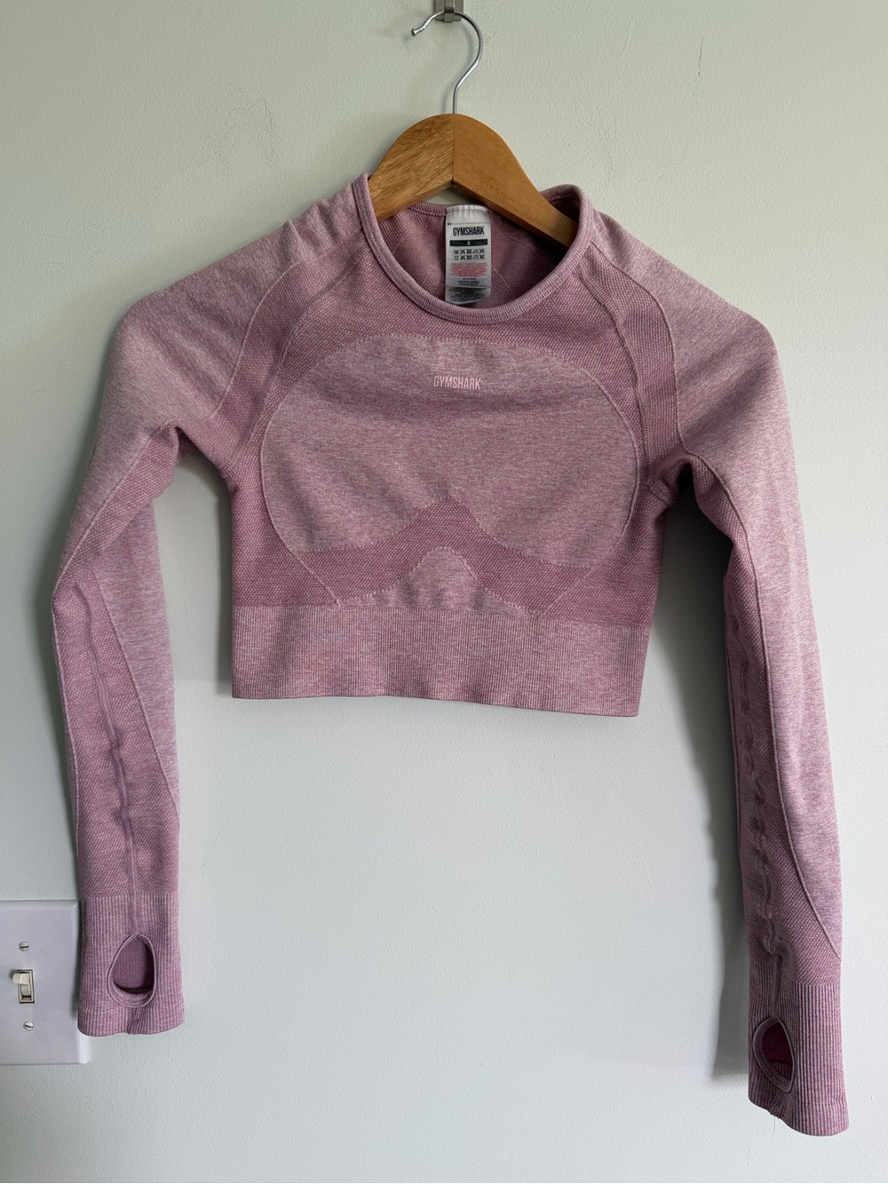 Gymshark Women's Seamless Long-Sleeve Crop Top - Dusty Pink